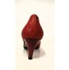 Dámská elegantní červená kožená lodička HUJO C-608C/29