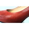 Dámská elegantní červená kožená lodička HUJO C-608C/29