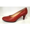 Dámská elegantní červená kožená lodička HUJO C-608C/29
