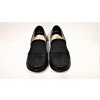Dámské černé kožené zdravotně tvarované mokasíny MINTAKA 1091