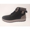 Pánská kožená kotníková obuv QUO VADIS černá/šedá