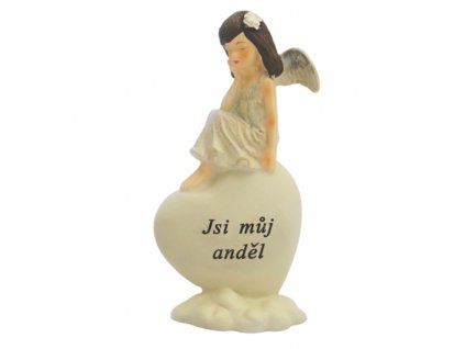 Anděl na srdíčku s nápisem - Jsi můj anděl. ED128916
