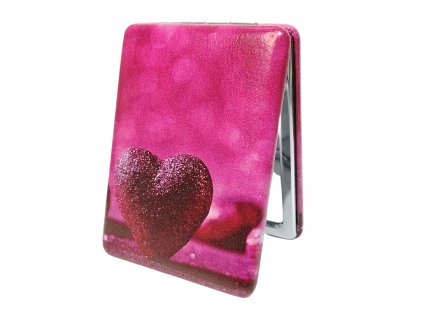 Kapesní zrcátko Srdce KZV001 Valentýn