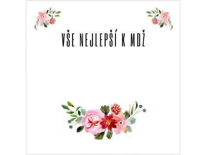 4326 darkova praci karticka 8x8 cm 2dpk014 mdz