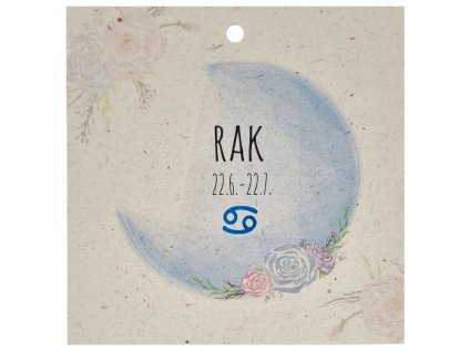 Dárková přací kartička Znamení zvěrokruhu 2DPK025 Rak