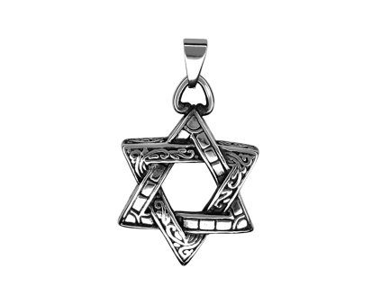 4419 privesek hexagram prcho005 chirurgicka ocel