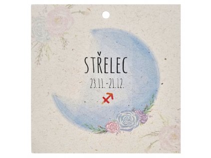 Dárková přací kartička Znamení zvěrokruhu 2DPK018 Střelec