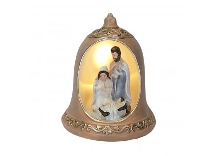 Svítící zvoneček s betlémem - LED osvětlení ED196397