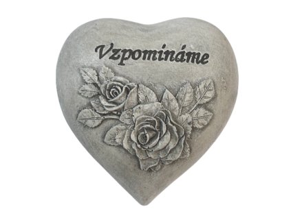 Smuteční dekorace Srdce s růžemi ED164907
