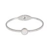 Náramek s perletí a zirkony NARCHO005 Ocel