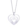 Náhrdelník Trojité srdce NAHCHO0036 Ocel
