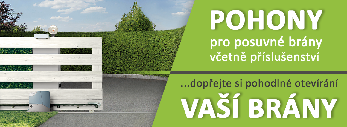 Pohony pro posuvné brány včetně příslušenství