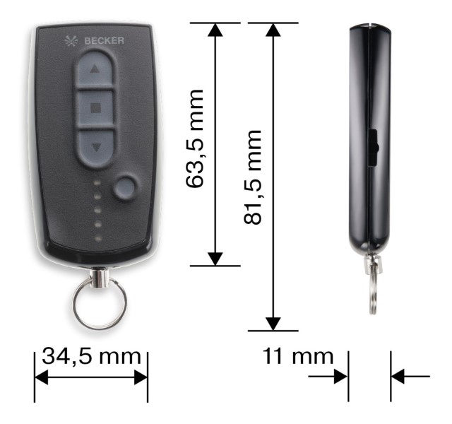 Becker EasyControl EC145-II rozměry