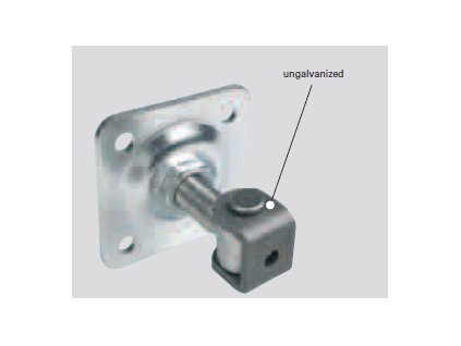 Pant regulovatelný s plotnou pro zděné a kovové sloupy