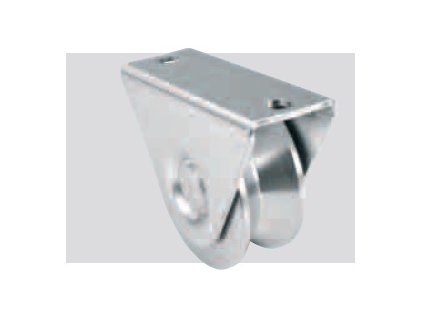 Kladka spodní pojezdová „V“ profil s vnější podpěrou, jednoložisková