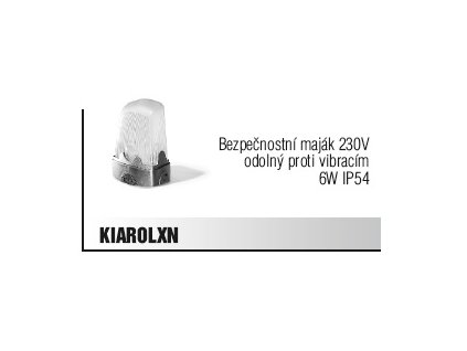 Came KIARO.LXN bezpečnostní maják 230V odolný proti vibracím s xenonovou 6 W žárovkou