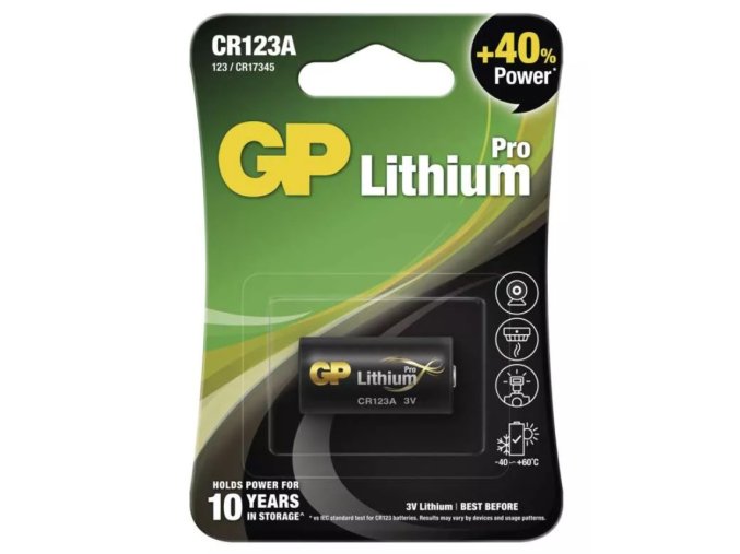 baterie GP CR123A