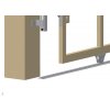ROAD.3 Šína "O" profil pro posuvnou bránu a vrata, k přišroubování, délka 3 m