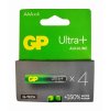 4 ks alkalické baterie GP ULTRA PLUS, Alkaline, LR03, 1,5 V , velikost AAA