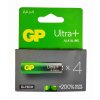 4 ks alkalické baterie GP ULTRA PLUS, Alkaline, LR6, 1,5V, velikost AA