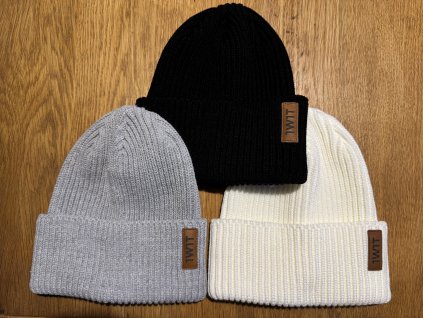 Zimní čepice 1W1T s lemem šedá