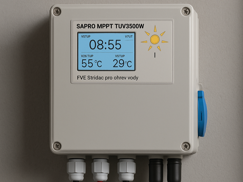 Proč zvolit solární regulátory SAPRO FVE MPPT TUV 3500W – Eco Smart s Wi-Fi