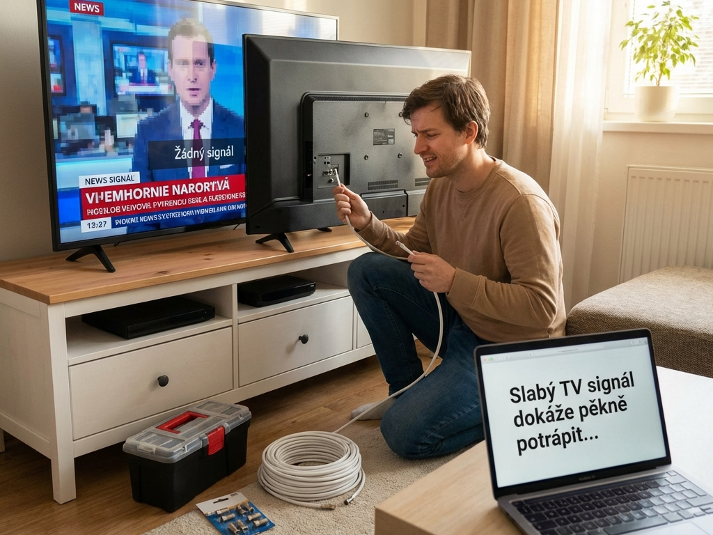 Jak zlepšit slabý TV signál doma krok za krokem