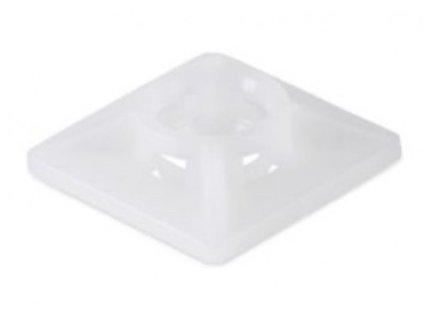 Samolepící montážní základny 19x19mm bílá Elcan 20 ks – 24365.cz