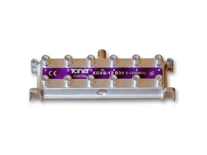 Anténní rozbočovač Toner XGVS-12D31 1/12, 13 dB, DOCSIS 3.1 – 24365.cz