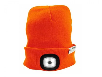 Čepice s čelovkou USB LTC 22220, Oranžová – 24365.cz