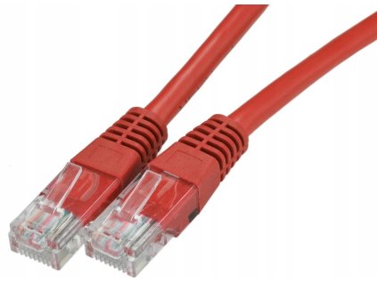 UTP Patch Kabel Neku 2x RJ45 CAT6 1m, červený – 24365.cz