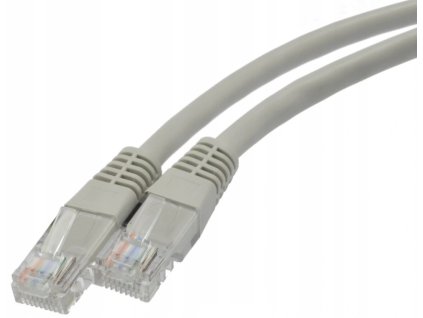 UTP Patch Kabel Neku 2x RJ45 CAT6 1m, šedý – 24365.cz
