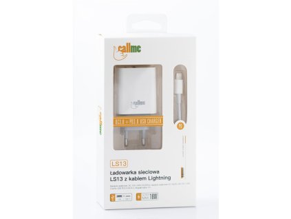 Nabíječka Callme LS13 s Lightning kabelem (USB-A, USB-C, 18W) – 24365.cz