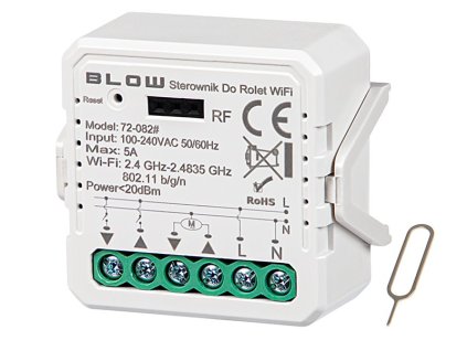 Smart dálkové ovládání rolet BLOW 72-082, WiFi TUYA – 24365.cz