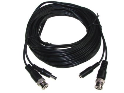 Kabel pro kamery. Konektory BNC+DC 2,1/5,5, 25m – 24365.cz