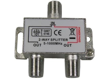 Rozbočovač TV 2xF 2x3,7dB/23dB – 24365.cz