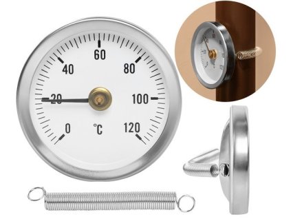 Teploměr bimetalový příložný Ruhhy T8122, 63mm – 24365.cz