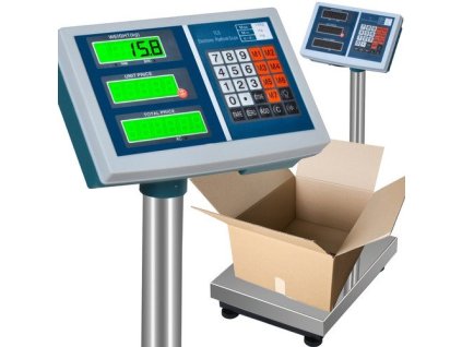 Elektronická skladová váha Malatec 23536, nosnost 100kg, černá – 24365.cz
