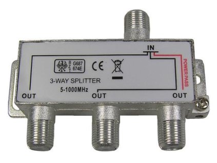 Rozbočovač 3xF 3x5,7dB/23dB – 24365.cz