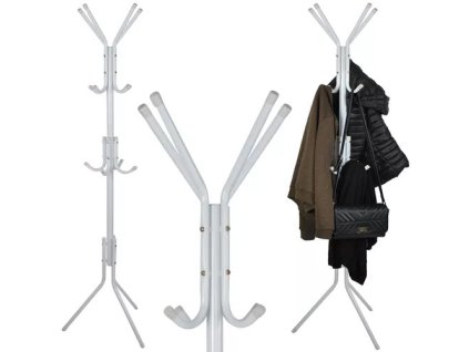 Stojanový věšák 175 x 42 cm bílý Ruhhy 23814 – 24365.cz
