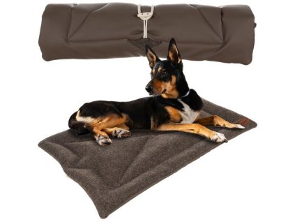 Pelíšek pro psa Purlov 24593 77 x 59 x 3 cm, hnědý – 24365.cz