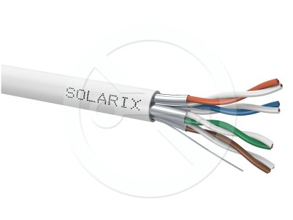 Instalační kabel Solarix CAT6A STP LSOH Dca-s1,d2,a1 650 MHz 500m/cívka SXKD-6A-STP-LSO – 24365.cz