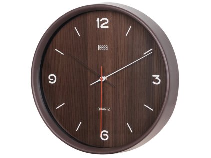 Nástěnné hodiny TEESA TSA0048DB 30cm, imitace tmavé dřevo – 24365.cz