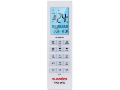Univerzální dálkový ovladač SUPERIOR pro klimatizace AirCo 5000 in 1 – 24365.cz