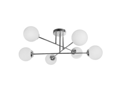 Stropní závěsné svítidlo AD-LD-6439GGE27SM LEIA 6P E27, max. 6x60W, chrom – 24365.cz