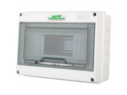 Elektroinstalační rozvaděč Adelid APV-RH-06, 1x6M IP65, IK08 – 24365.cz