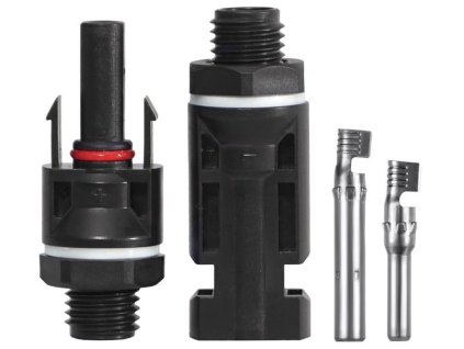Konektor MC4 sestava samice a samec panelový pro 4/6mm FVE, blistr – 24365.cz