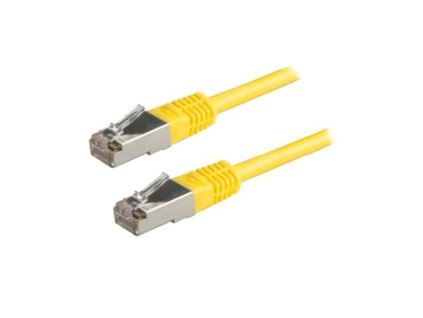 Kabel Patch FTP Cat5e RJ45/568B, 0,5m žlutý – 24365.cz