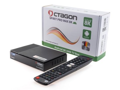 OCTAGON SPIRIT PRO MAX 8K HDR10+ Android, TV IP OTT, BT – 24365.cz