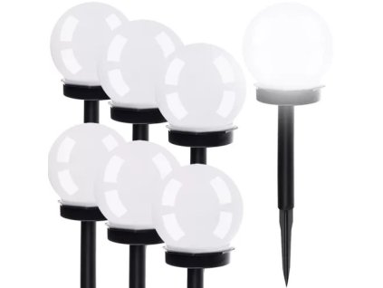 Zahradní solární lampa koule Gardlov 23562, sada 6ks – 24365.cz